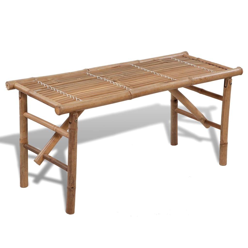 Folding Garden Bench 118 cm Bamboo - Millennium Furniture