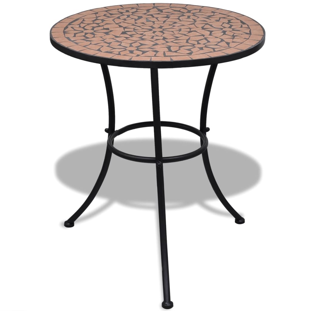 Bistro Table Terracotta 60 cm Mosaic - Design Hut