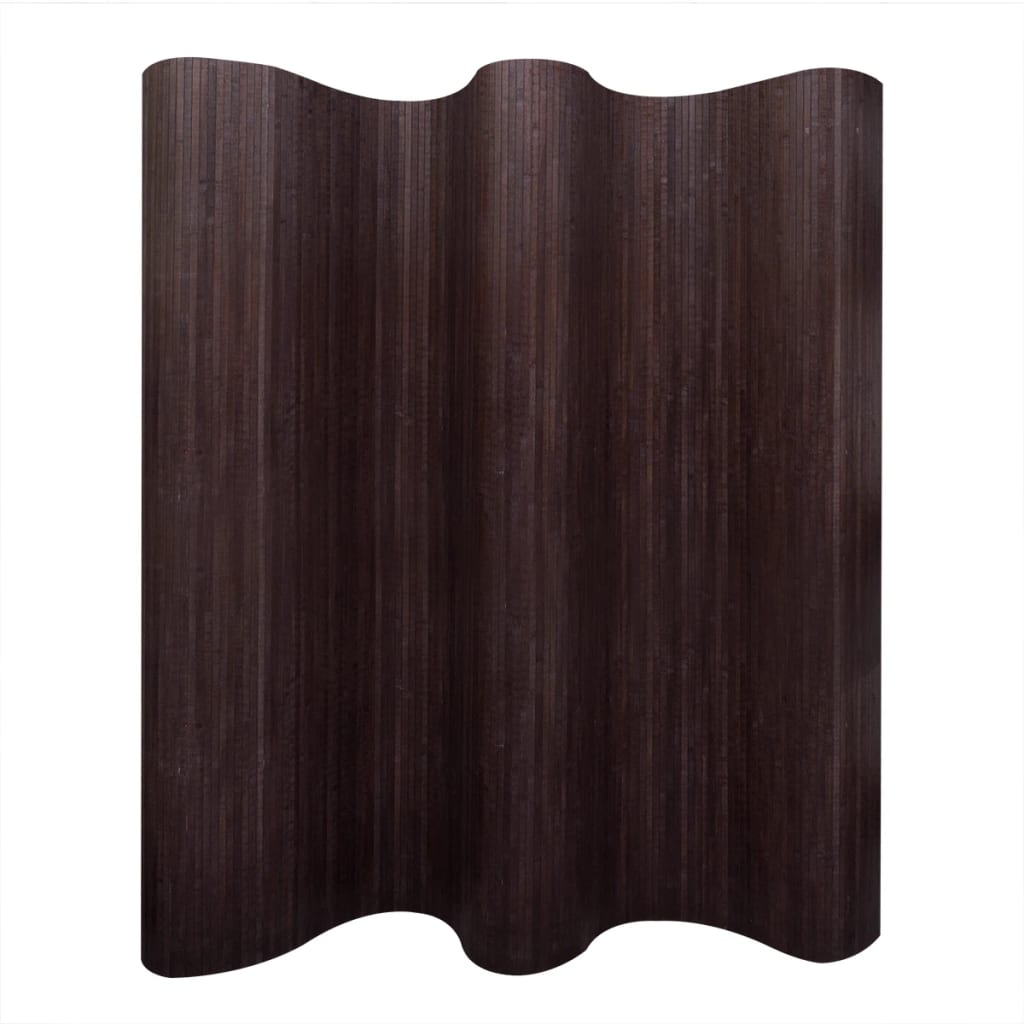 Room Divider Bamboo Dark Brown 250x165 cm - Charlotte Dunes