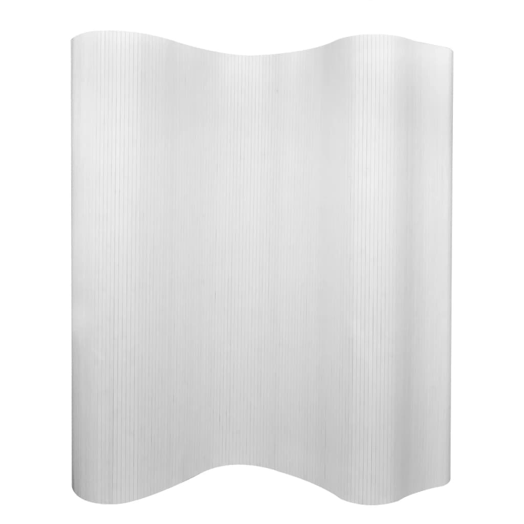 Room Divider Bamboo White 250x165 cm - All Things Good