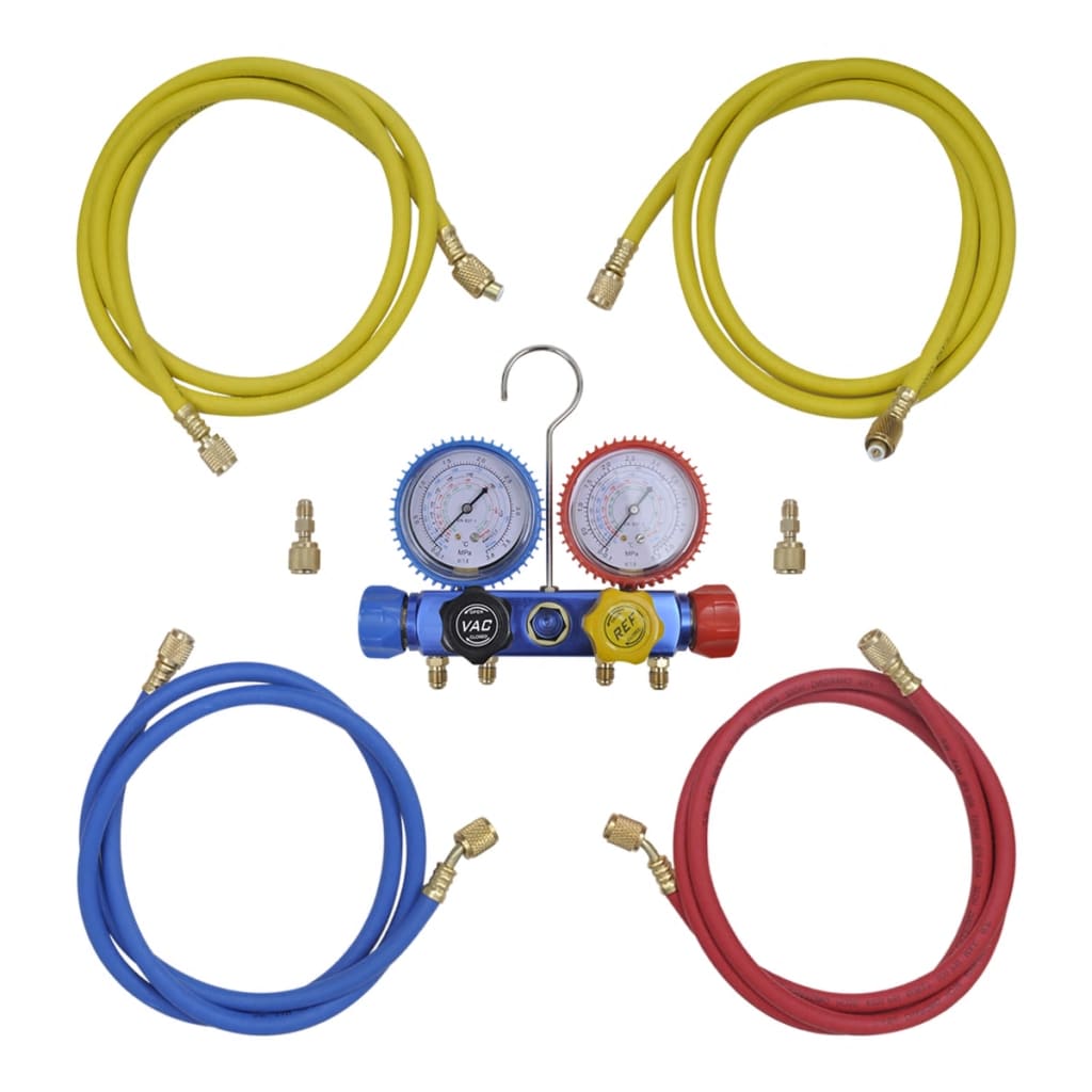 4-way Manifold Gauge Set in Tool Kit - Sid & Sam