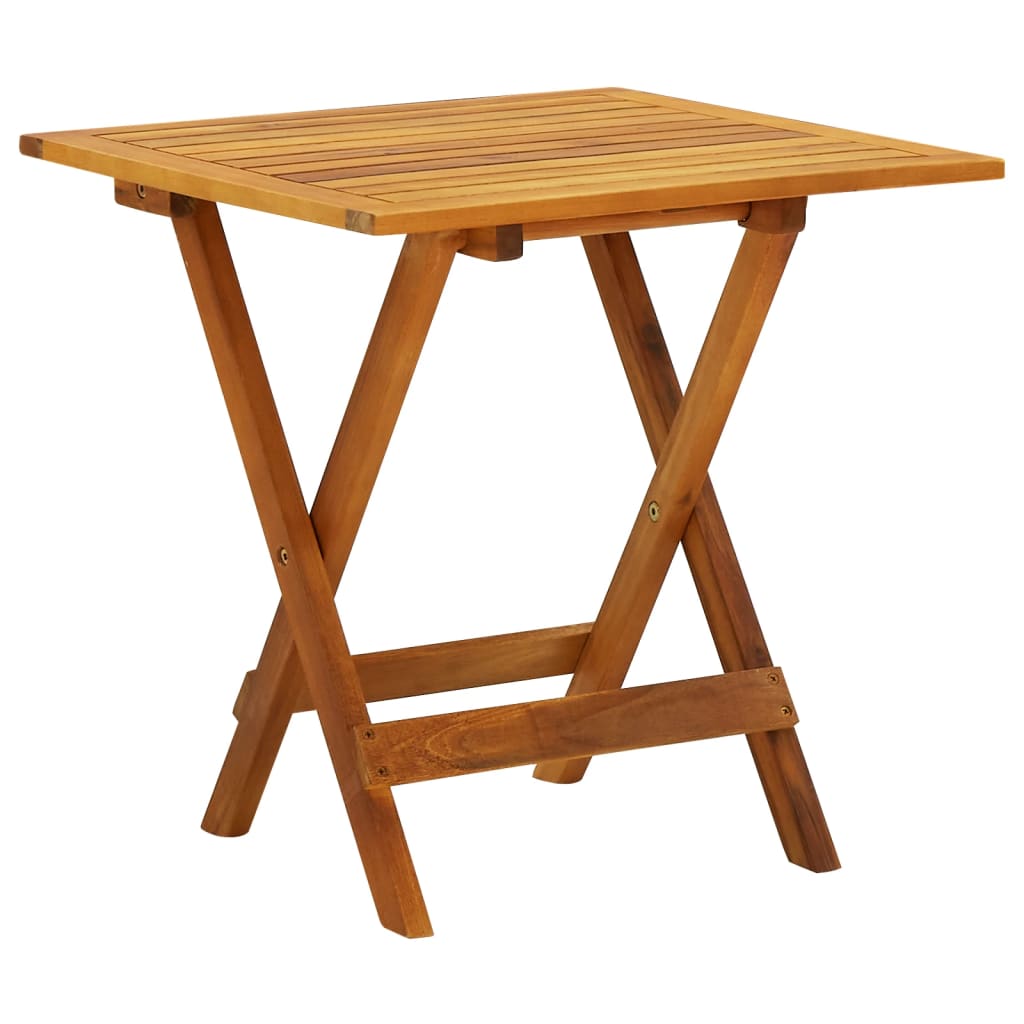 Bistro Table 46x46x47 cm Solid Acacia Wood - Decor Base