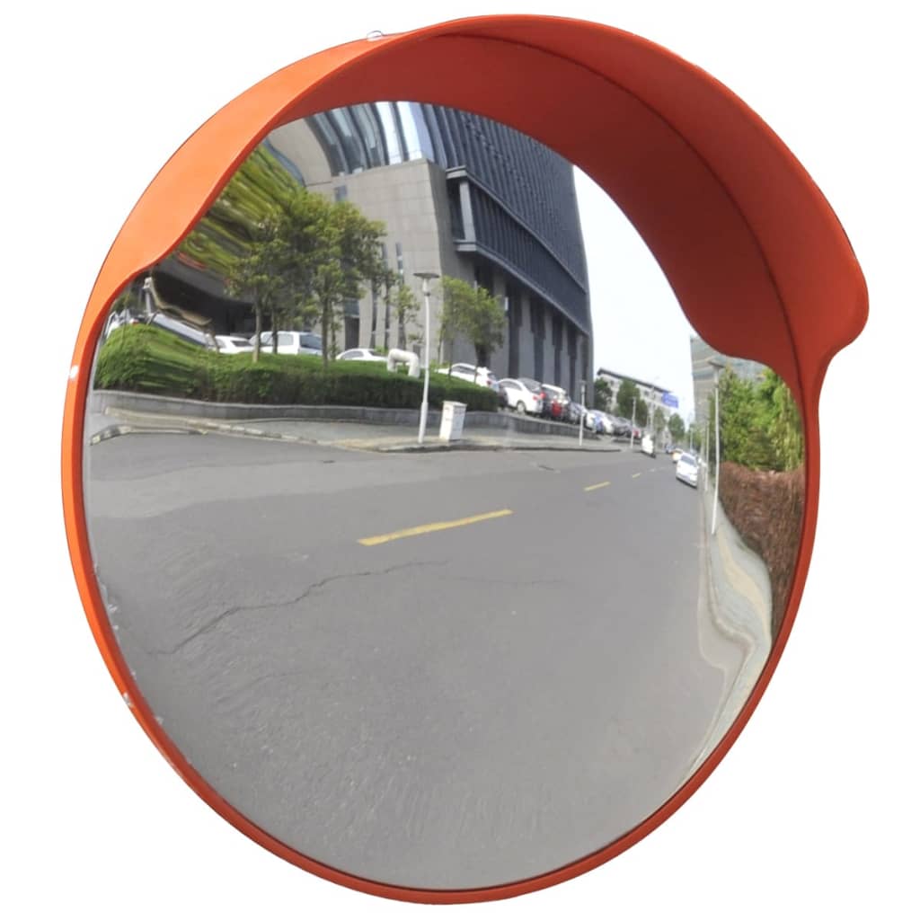 Convex Traffic Mirror PC Plastic Orange 45 cm Outdoor - Decor Base