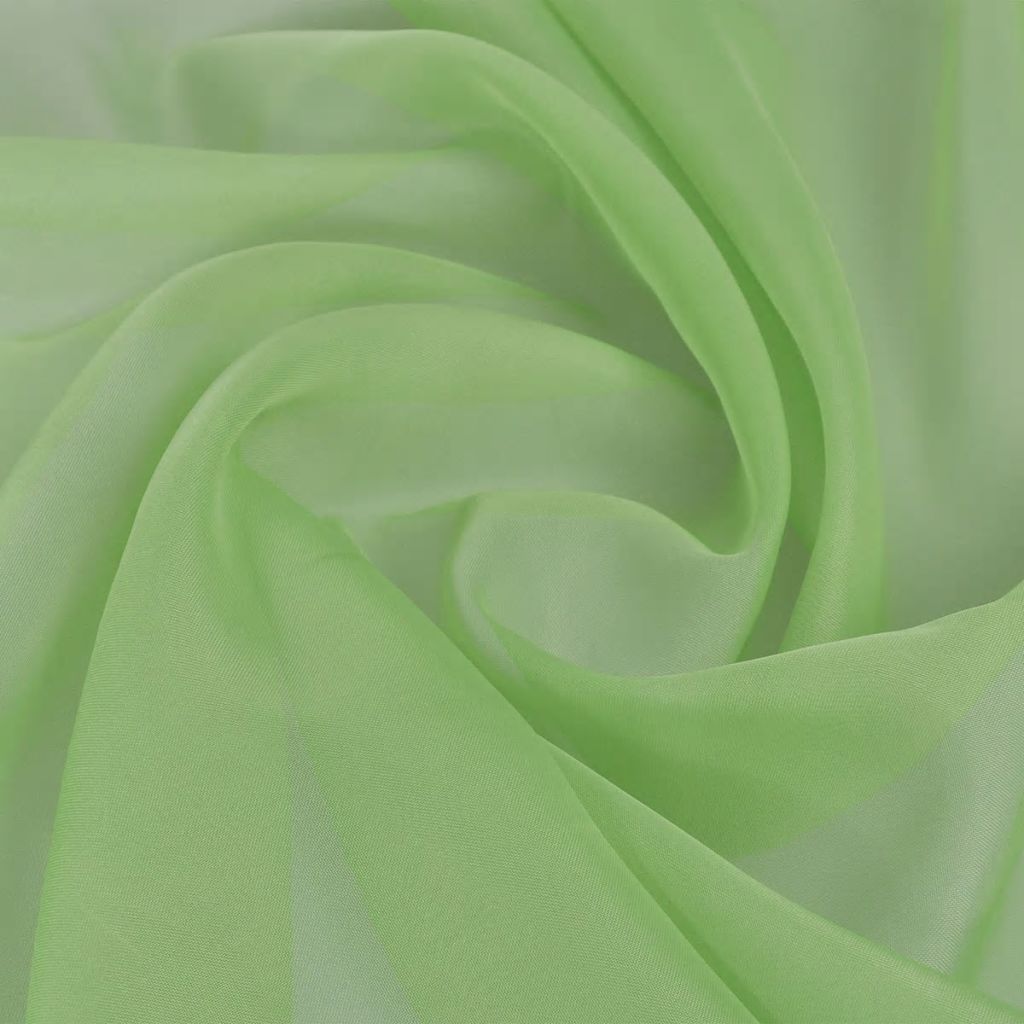 Voile Fabric 1.45 x 20 m Green - The Home Maker
