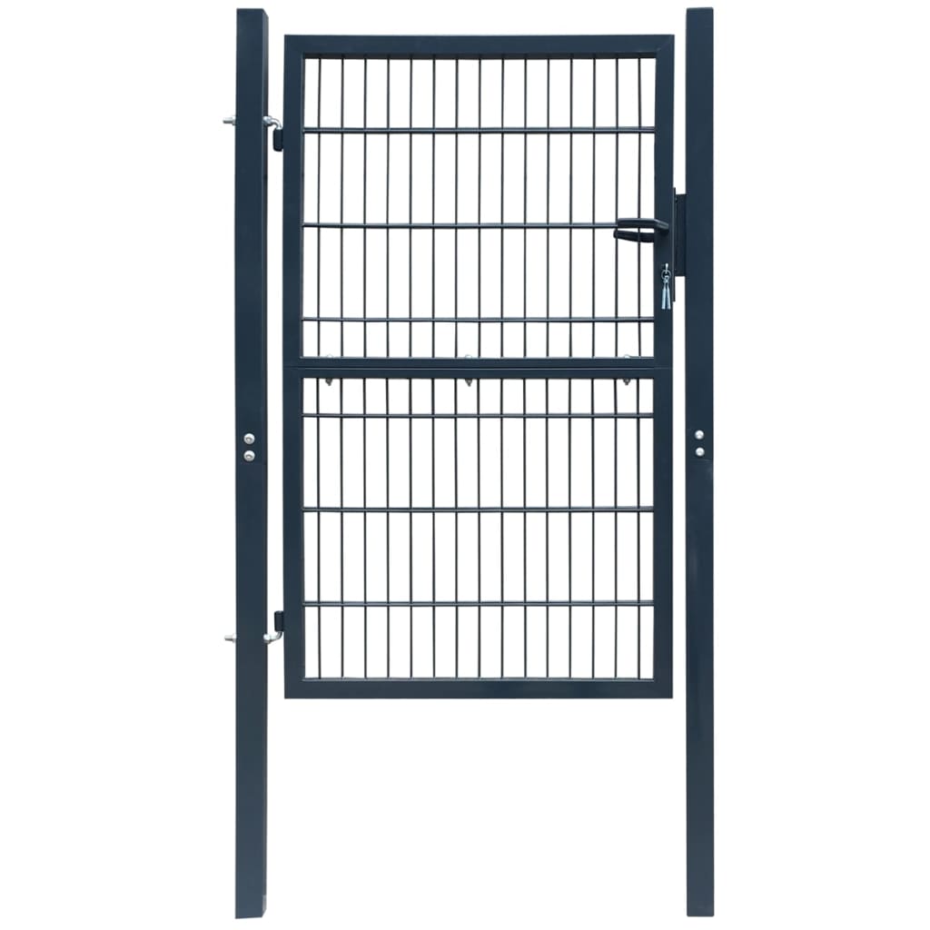 2D Fence Gate (Single) Anthracite Grey 106 x 170 cm - Discount Dealers