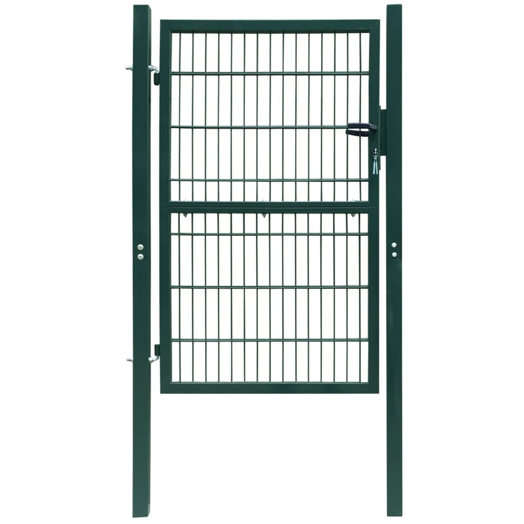2D Fence Gate (Single) Green 106 x 170 cm - Design Hut