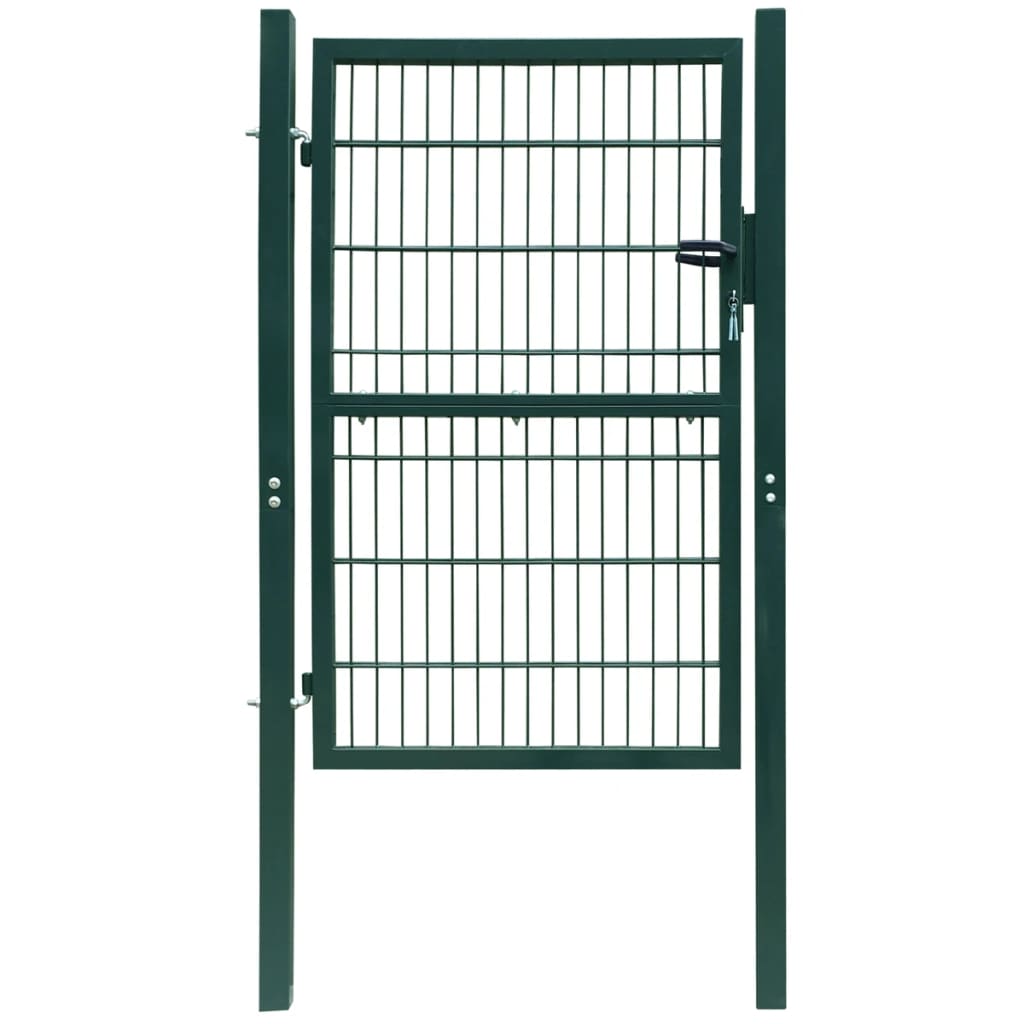 2D Fence Gate (Single) Green 106 x 190 cm - Merkel Designers