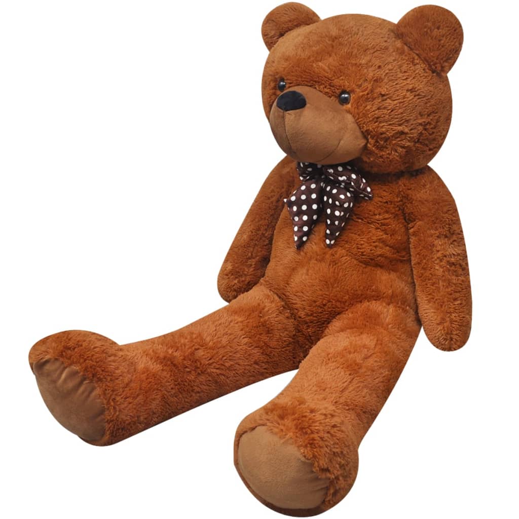XXL Soft Plush Teddy Bear Toy Brown 85 cm - Decor Base