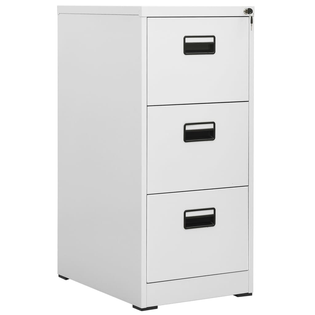 Filing Cabinet Light Grey 46x62x102.5 cm Steel - Merlin Deals