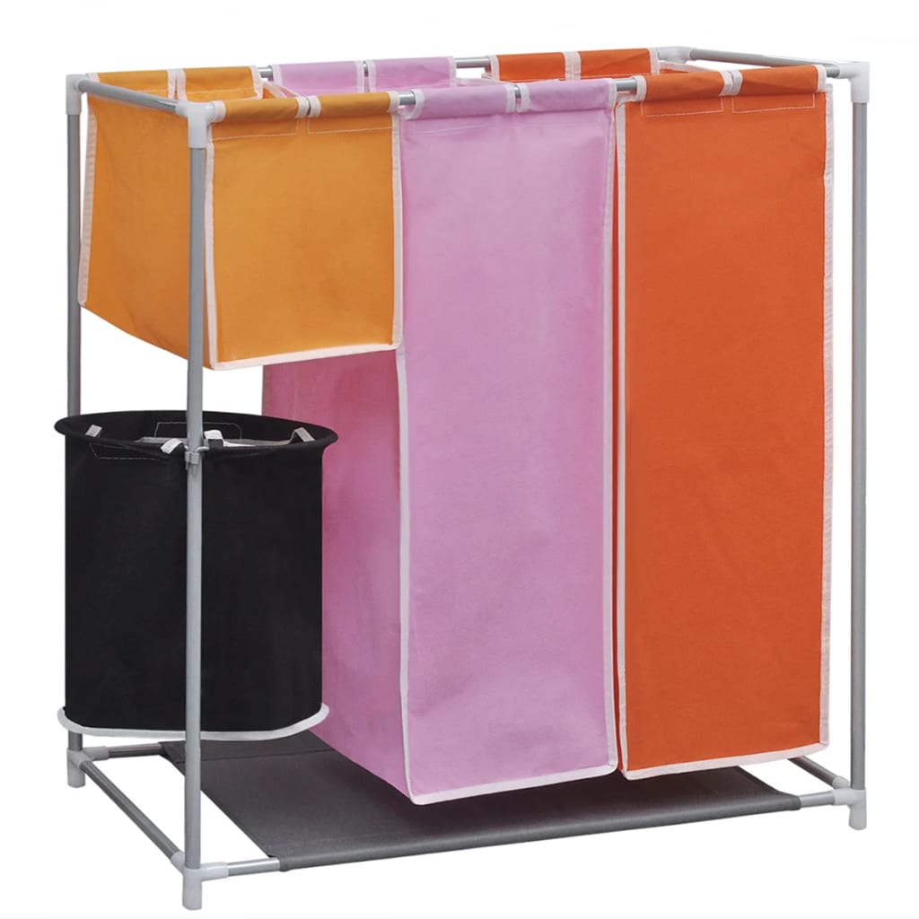 3-Section Laundry Sorter Hamper with a Washing Bin - All Things Good