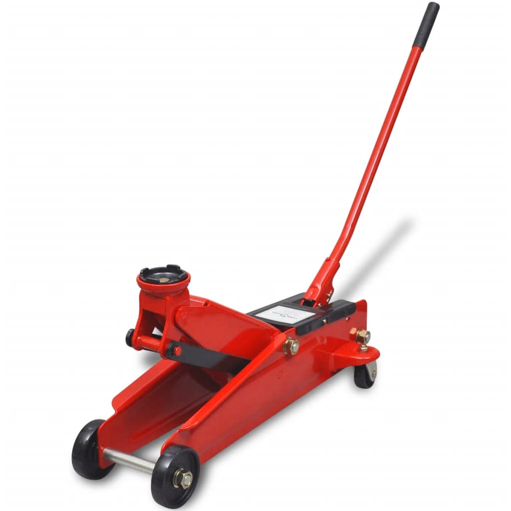 Low-Profile Hydraulic Floor Jack 3 Ton Red - Unbeatable Bargains