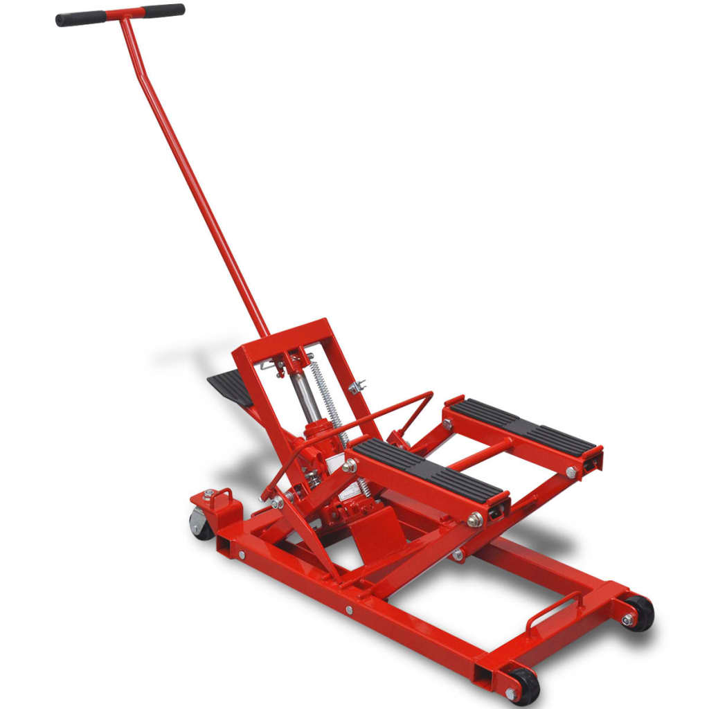 Hydraulic Motorcycle/ATV Jack 680 kg Red - Decor Base