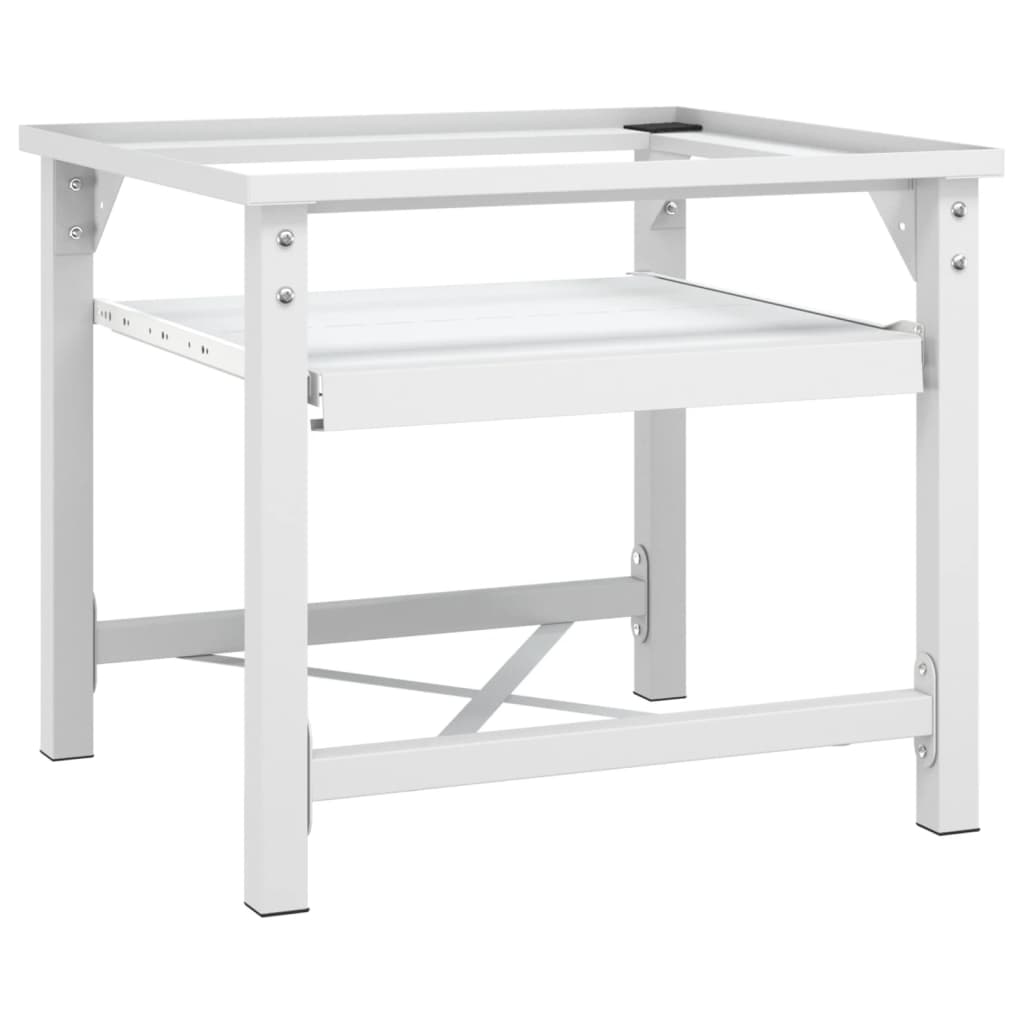 Washing Machine Pedestal with Pull-Out Shelf White - Charlotte Dunes
