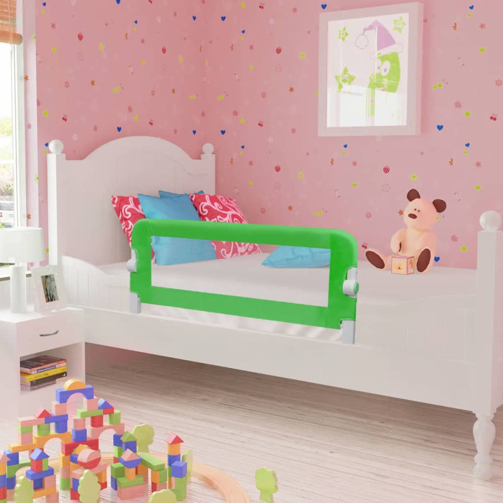 Toddler Safety Bed Rail 102 x 42 cm Green - The Home Maker