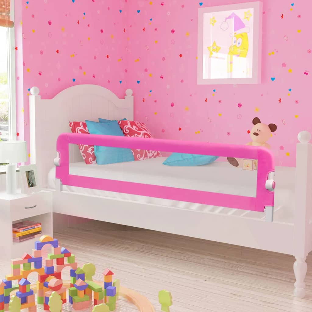 Toddler Safety Bed Rail 150 x 42 cm Pink - Merkel Designers