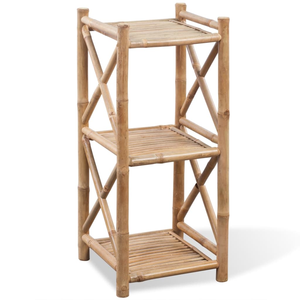 3-Tier Square Bamboo Shelf - All Things Good