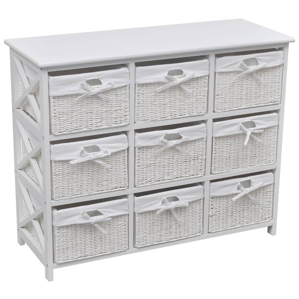 Storage Cabinet Akron White - Casper Homes