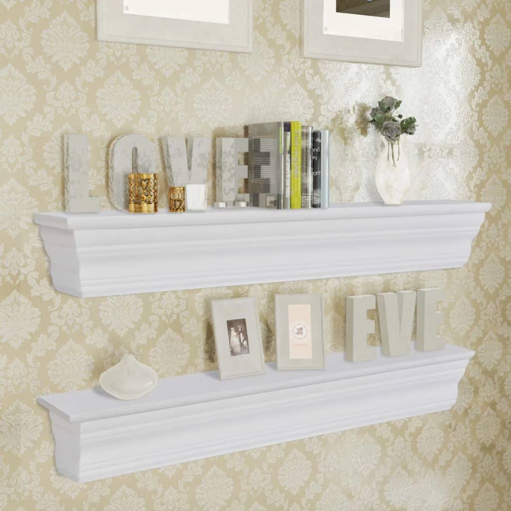 Wall Shelves Aaliyah 2 pcs White - All Things Good