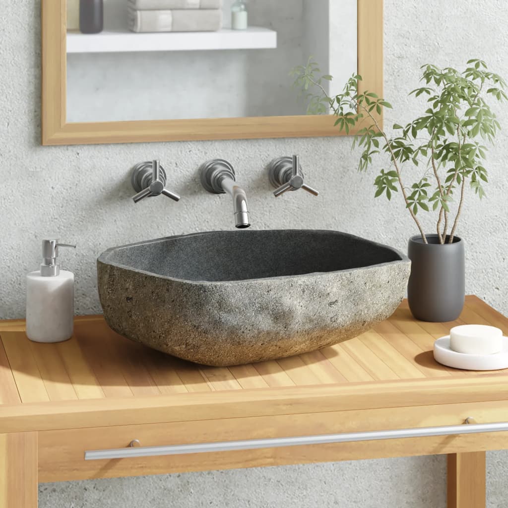 Basin River Stone Oval 45-53 cm - The Home Maker