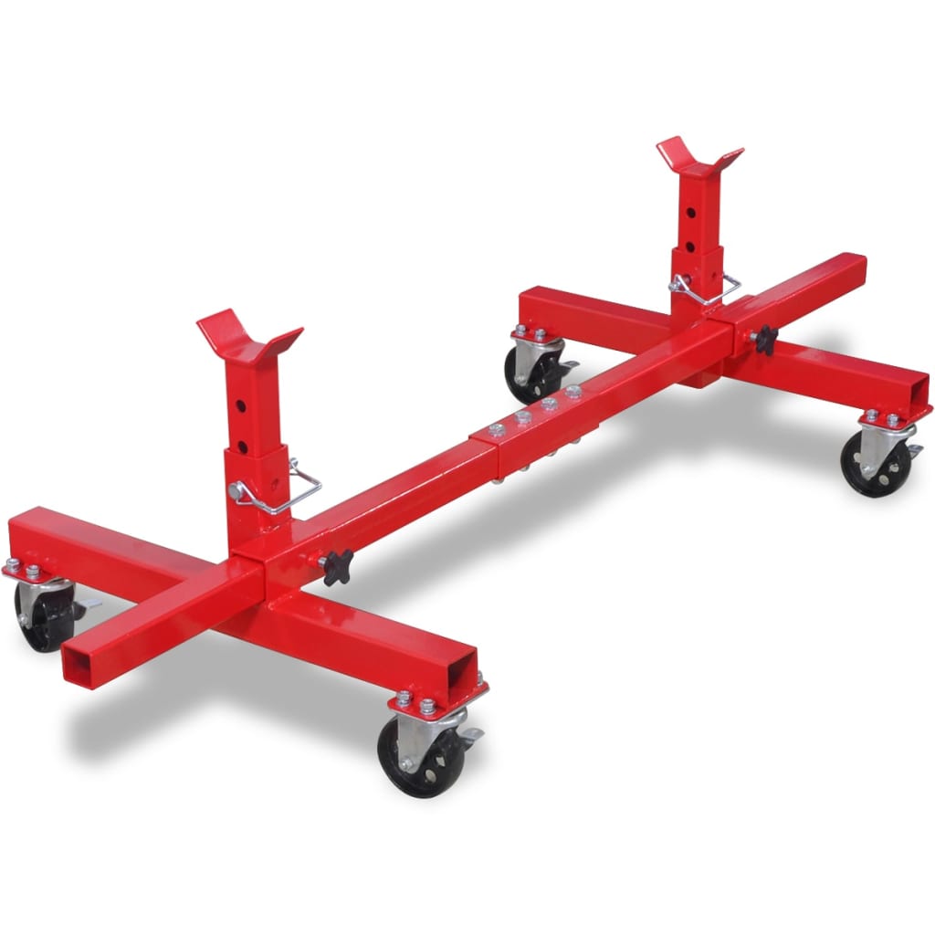 Mobile Axle Stand Red - The Home Maker