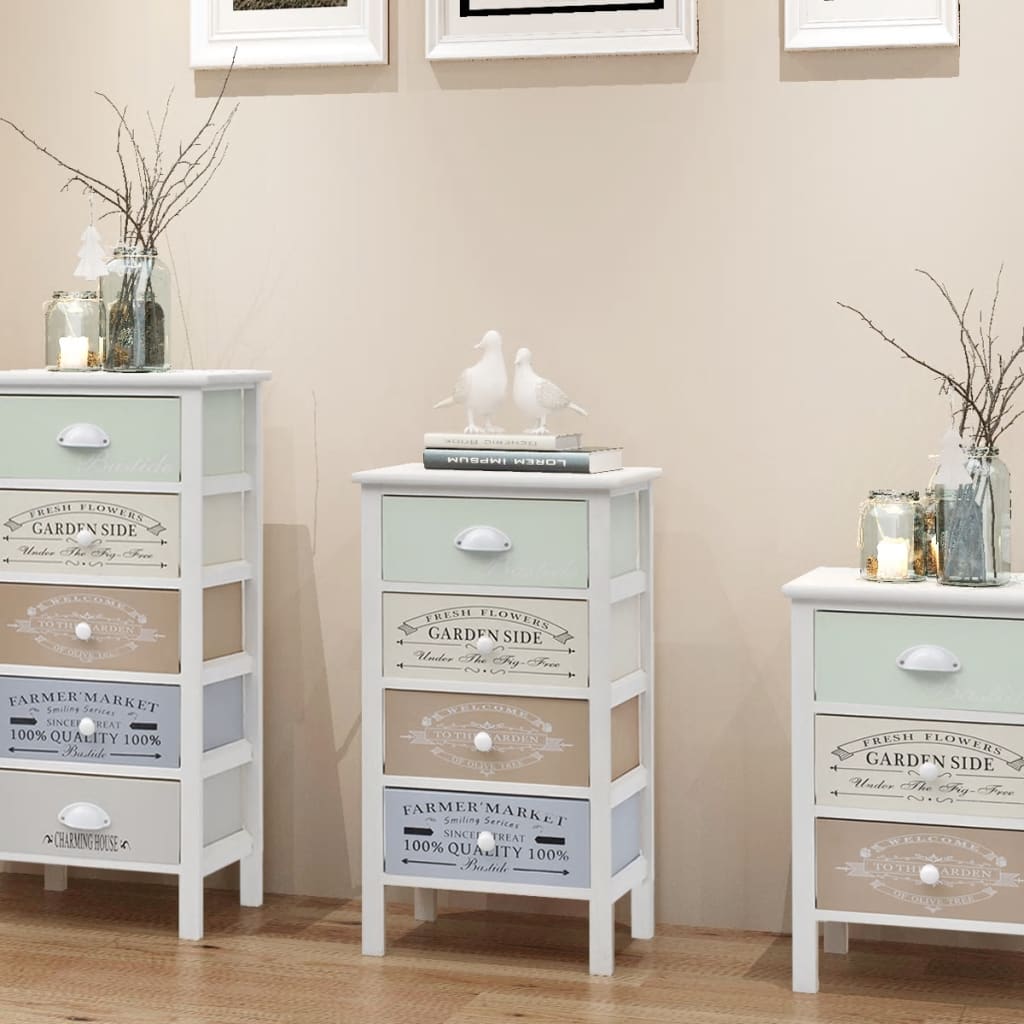 French Storage Cabinet 4 Drawers Wood - Merkel Designers