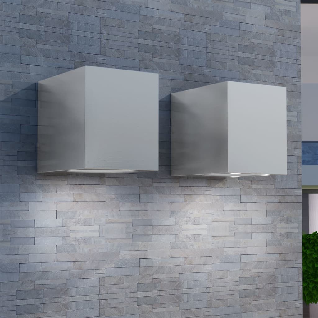 Cube Outdoor Wall Lights 2 pcs - Design Hut