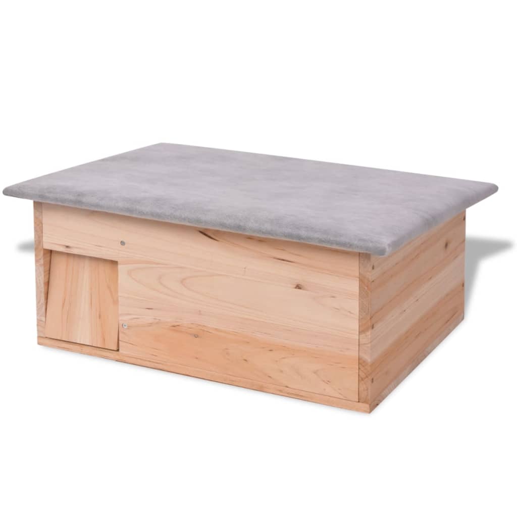 Hedgehog House 45x33x22 cm Wood - Brittle & Co