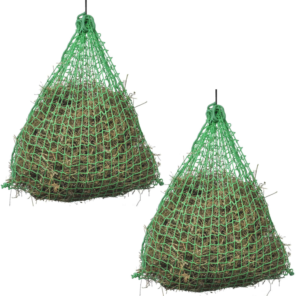 Hay Nets 2 pcs Round 0.75x0.75 m PP - Unbeatable Bargains