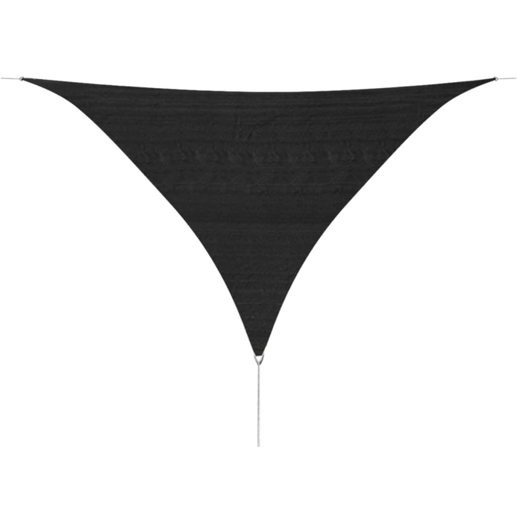 Sunshade Sail HDPE Triangular 3.6x3.6x3.6 m Anthracite - Decor Base