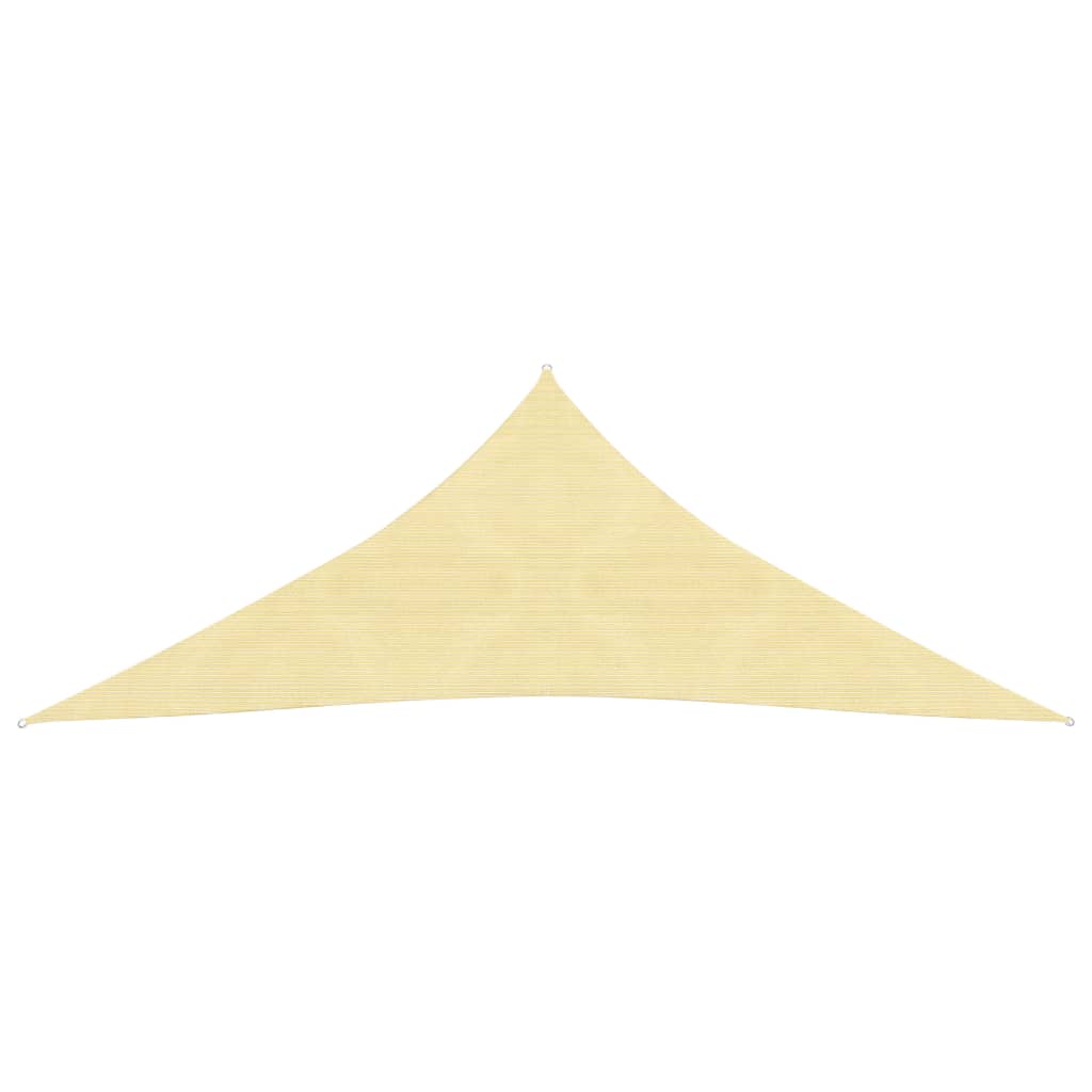 Sunshade Sail HDPE Triangular 3.6x3.6x3.6 m Beige - Style and Chic