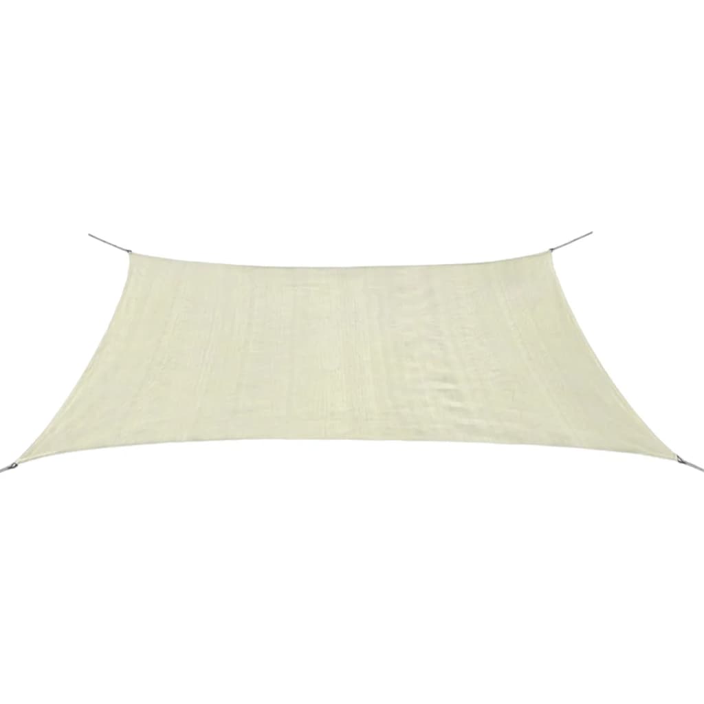 Sunshade Sail HDPE Rectangular 2x4 m Cream - Merkel Designers