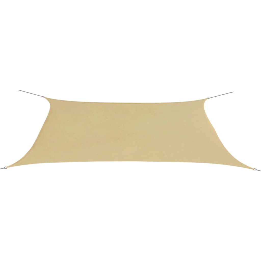Sunshade Sail Oxford Fabric Rectangular 4x6 m Beige - Brittle & Co