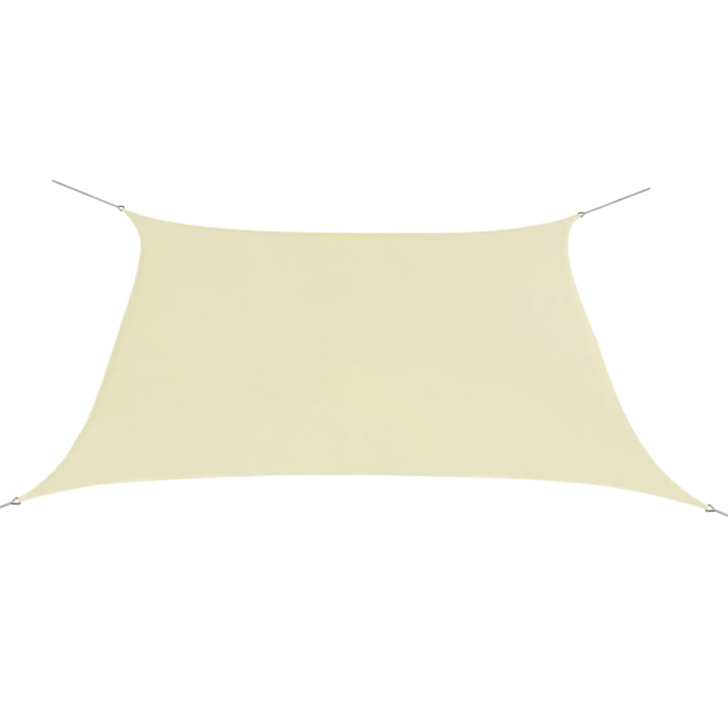 Sunshade Sail Oxford Fabric Square 3.6x3.6 m Cream - Unbeatable Bargains