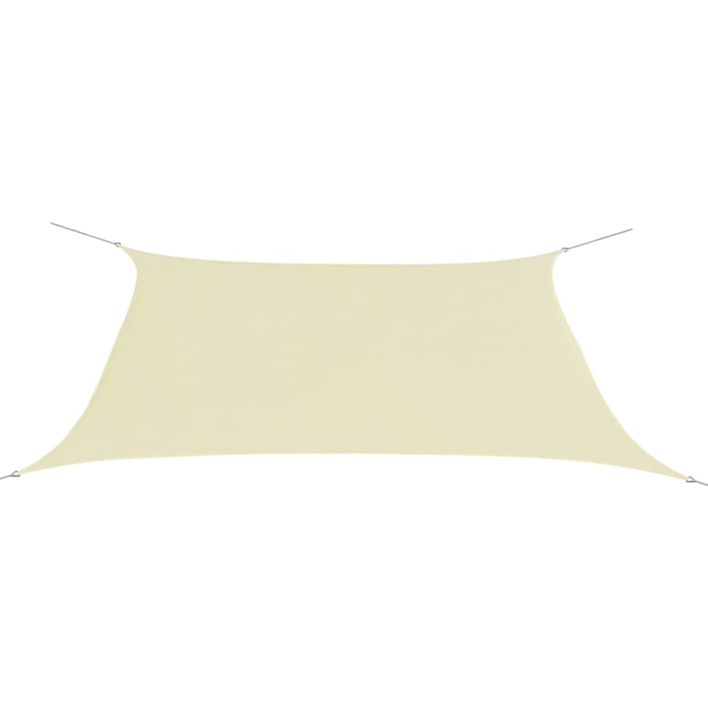 Sunshade Sail Oxford Fabric Rectangular 2x4 m Cream - Design Hut