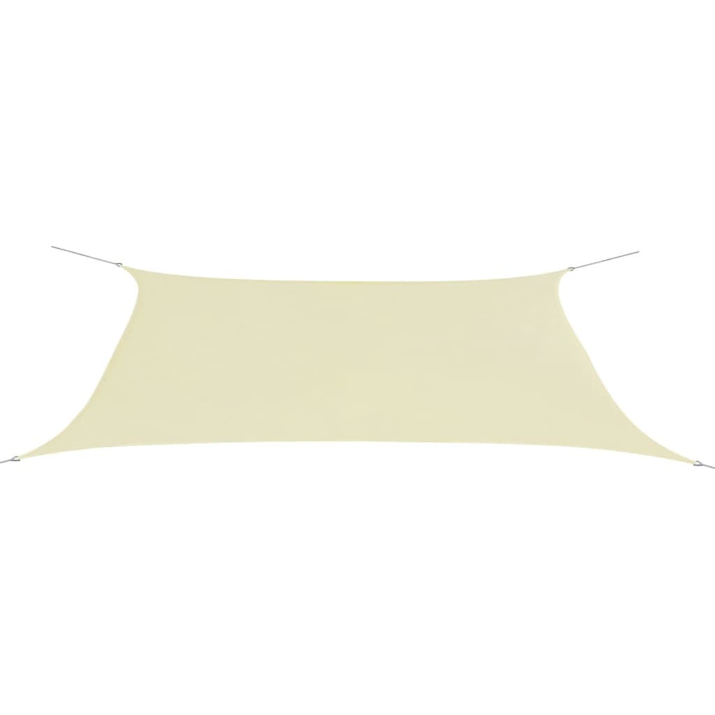 Sunshade Sail Oxford Fabric Rectangular 4x6 m Cream - Millennium Furniture