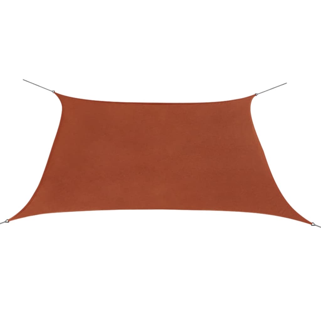 Sunshade Sail Oxford Fabric Square 3.6x3.6 m Terracotta - Tyrell & Tyrell
