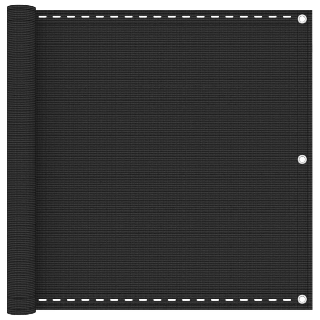 Balcony Screen HDPE 90x600 cm Anthracite - Direct Imports