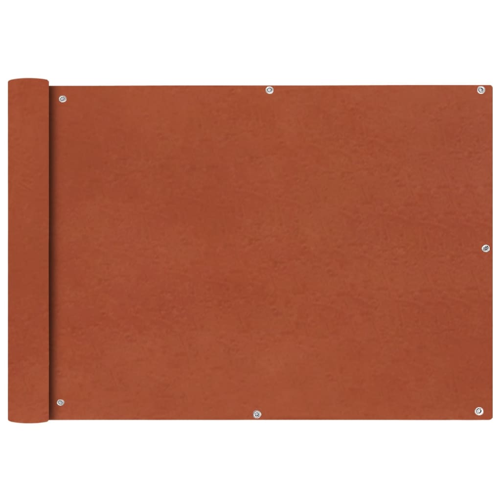 Balcony Screen Oxford Fabric 75x400 cm Terracotta - Design Hut