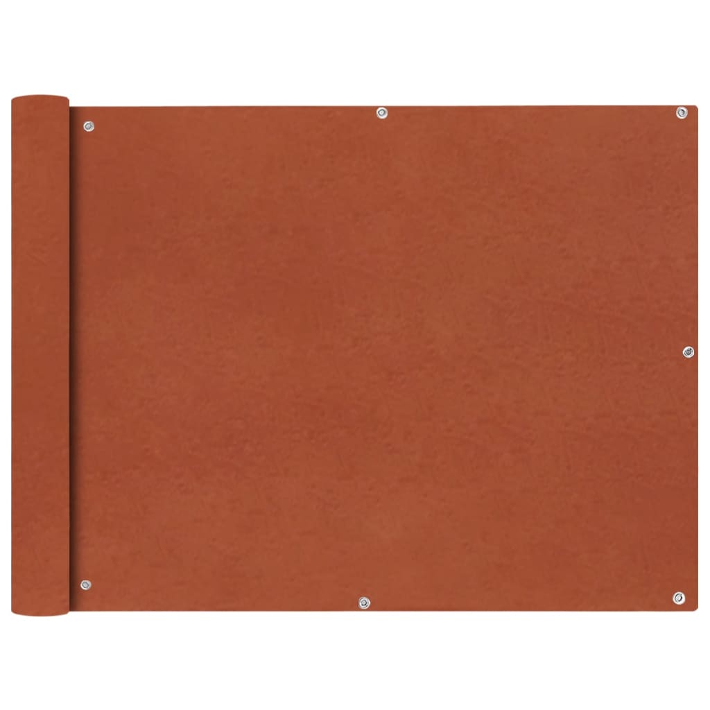 Balcony Screen Oxford Fabric 90x400 cm Terracotta - Decor Base
