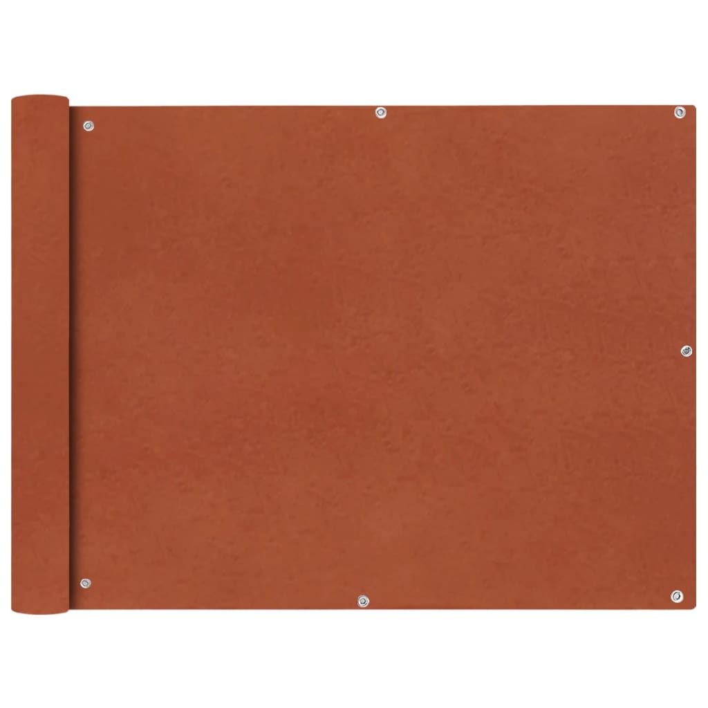 Balcony Screen Oxford Fabric 90x600 cm Terracotta - Merkel Designers