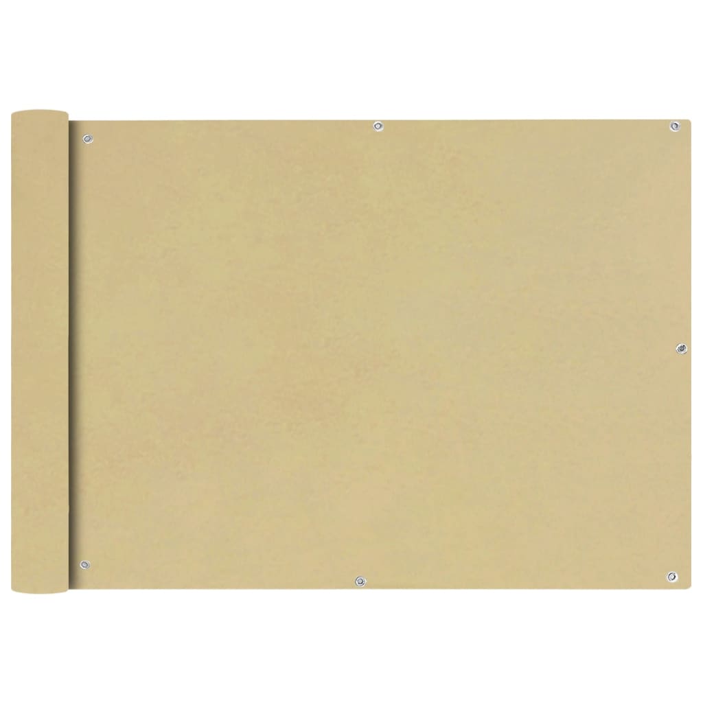 Balcony Screen Oxford Fabric 75x600 cm Beige - Sid & Sam