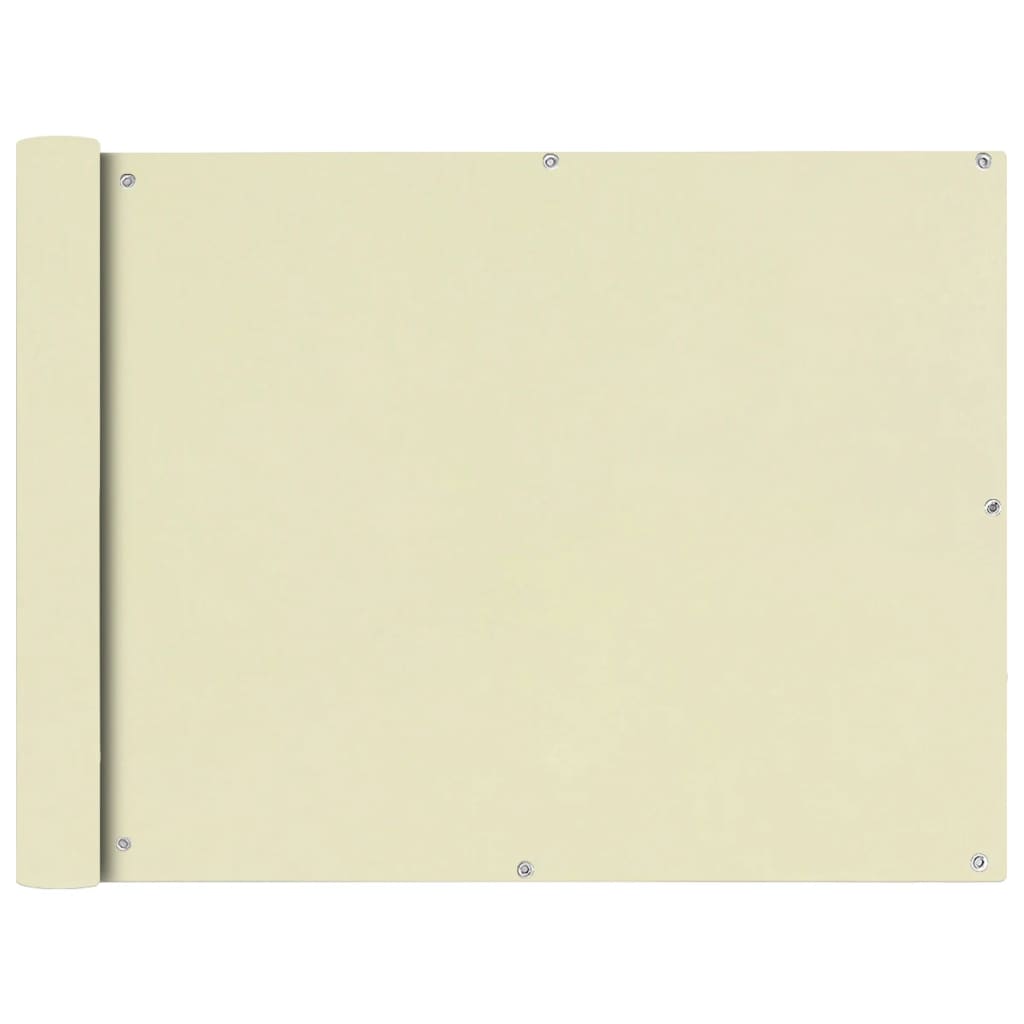 Balcony Screen Oxford Fabric 90x400 cm Cream - Merkel Designers