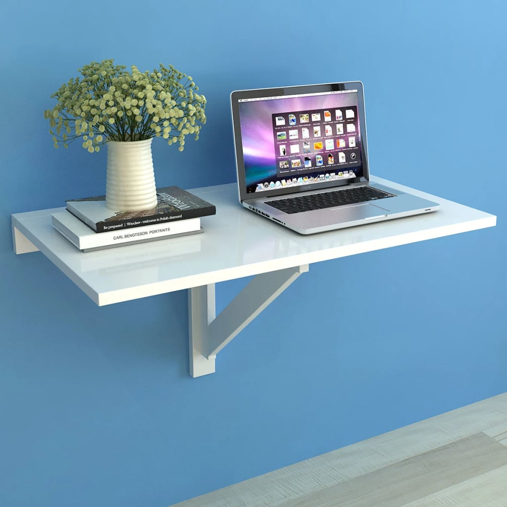 Folding Wall Table White 100x60 cm - Style and Chic