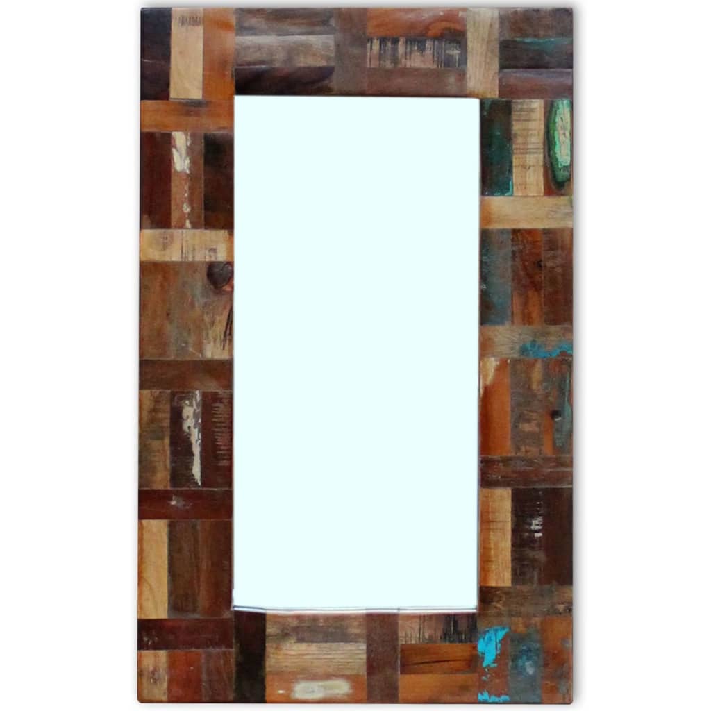 Mirror Solid Reclaimed Wood 80x50cm - Tyrell & Tyrell