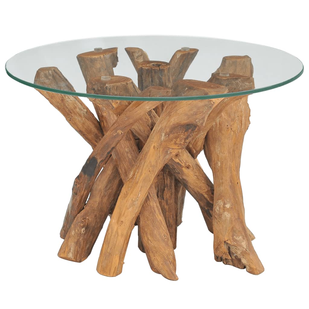 Coffee Table Solid Teak Driftwood 60 cm - Merkel Designers