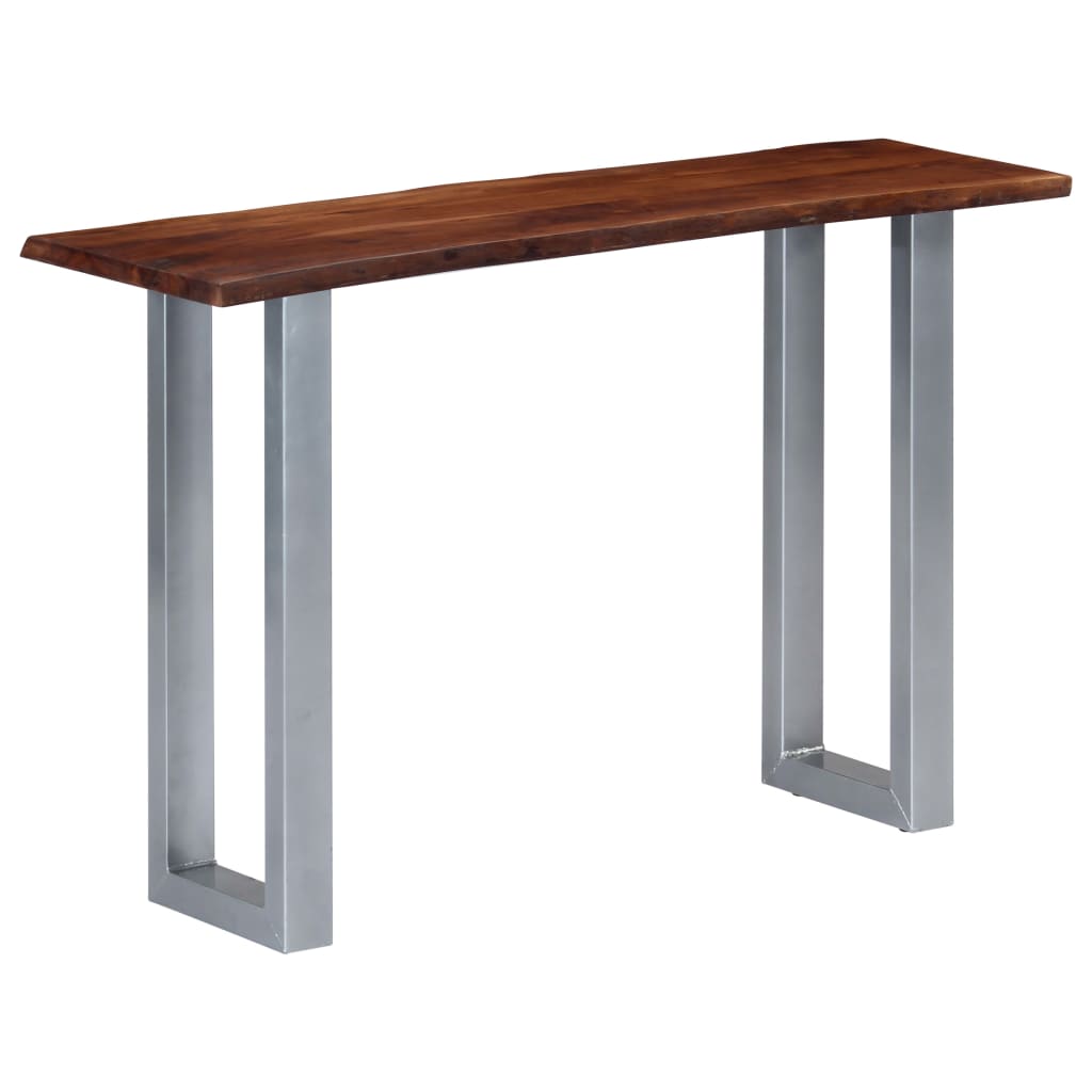 Console Table 115x35x76 cm Solid Aacia Wood and Iron - Casper Homes