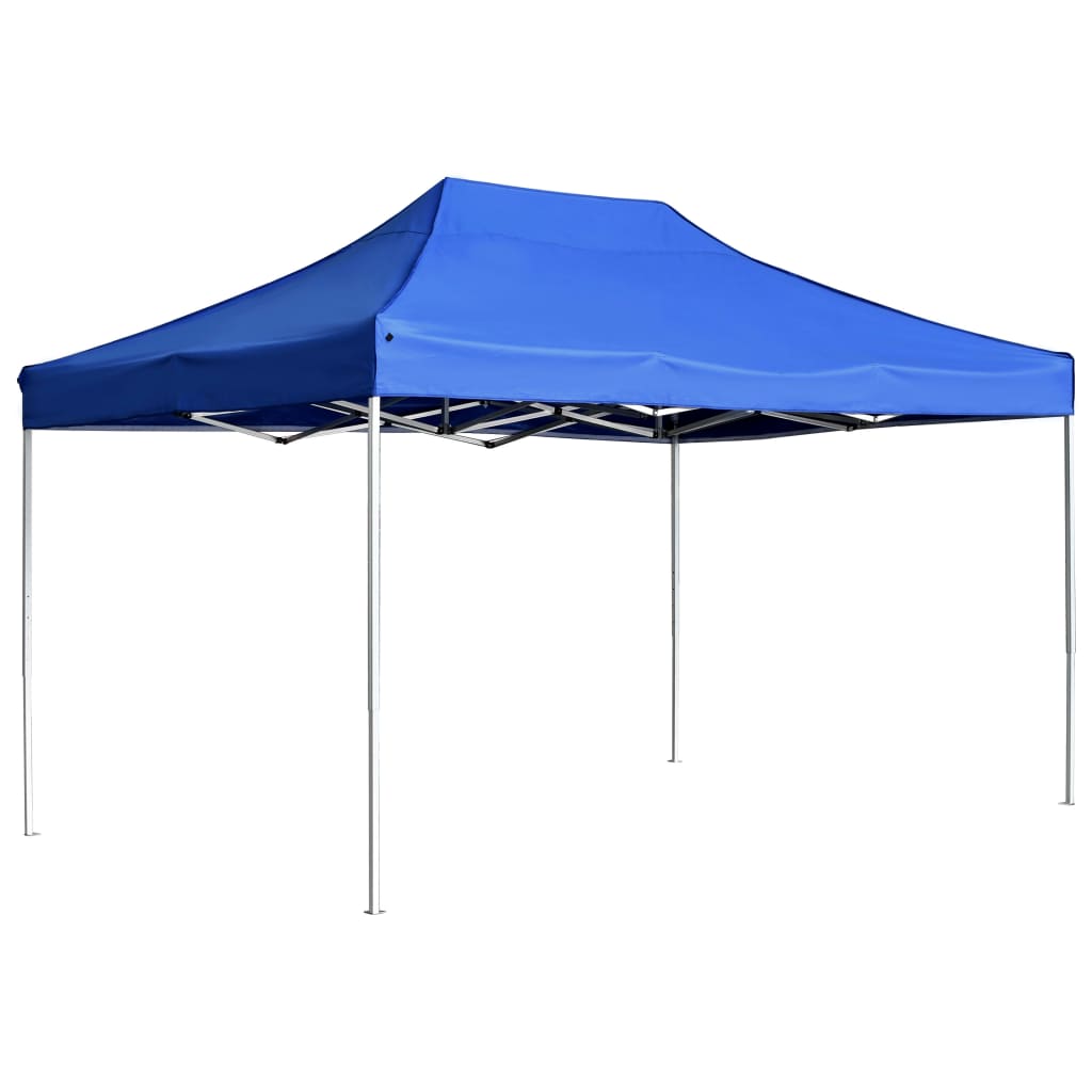 Professional Folding Party Tent Aluminium 4.5x3 m Blue - Style and Chic