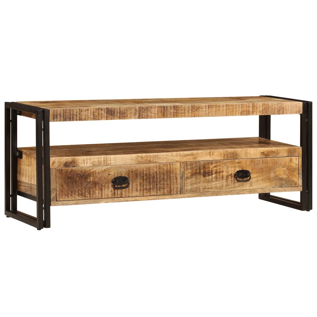 TV Cabinet 120x35x45 cm Solid Mango Wood - Brittle & Co