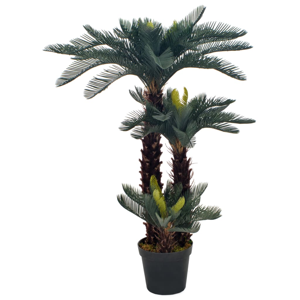 Artificial Plant Cycas Palm with Pot Green 125 cm - Sid & Sam