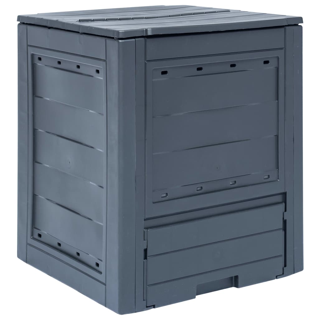 Garden Composter Grey 60x60x73 cm 260 L - All Things Good